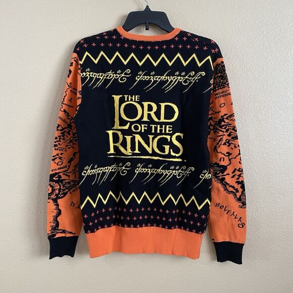 New Size XS The Lord of the Rings Eye of Sauron Patterned Sweater BoxLunch - Picture 2 of 7